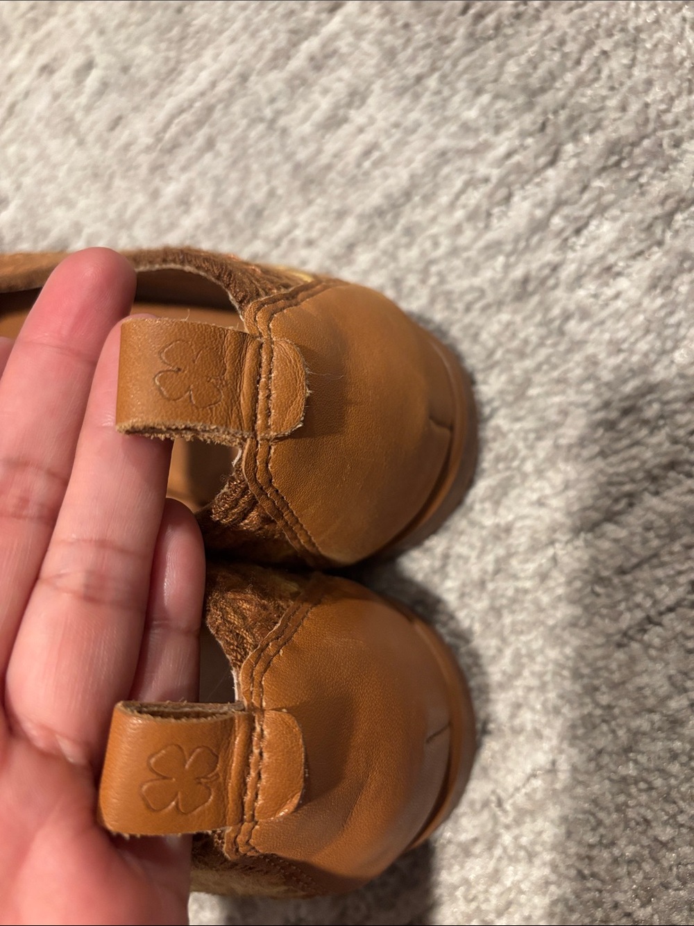 Lucky Brand Brown and Yellow Crochet Slip-On Flats 7.5 - Picture 2 of 7